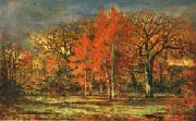 charles le roux Edge of the Woods;Cherry Trees in Autumn oil painting picture wholesale